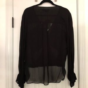 NWT Black All Saints blouse